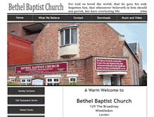 Tablet Screenshot of bethelbaptistlondon.com